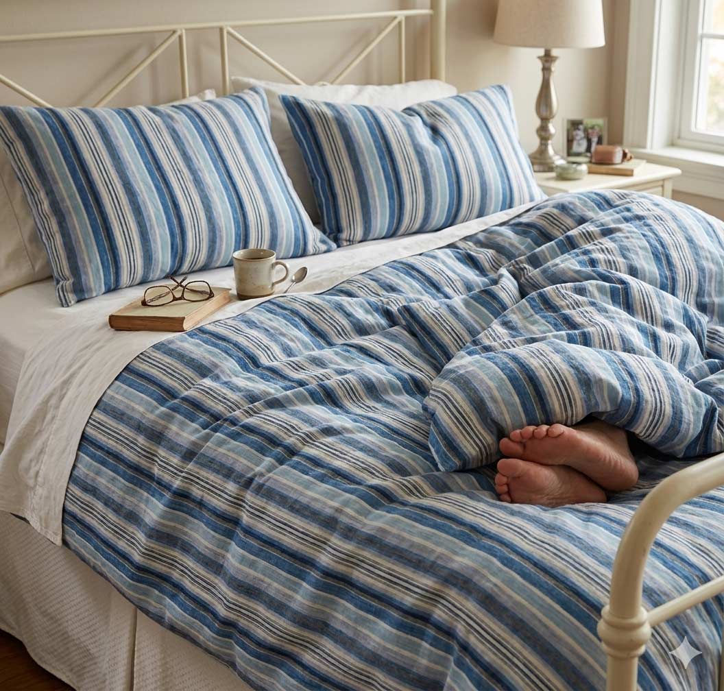Oceanic Stripe Bedding Set