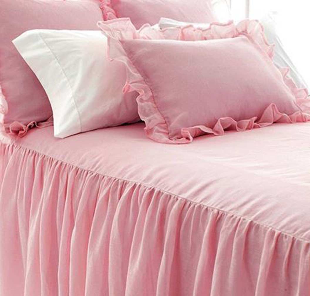 Blush Ruffle Bedding Set