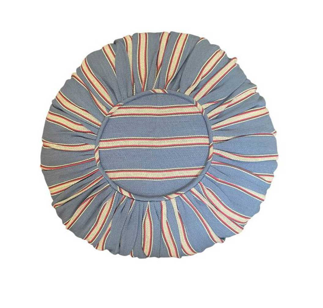 Stripe-Sensation Round Cushion